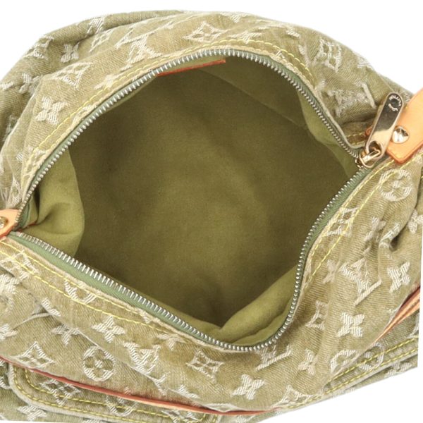 brb10010000011940 6 Louis Vuitton Baggy GM Denim Shoulder Bag Monogram Denim Green