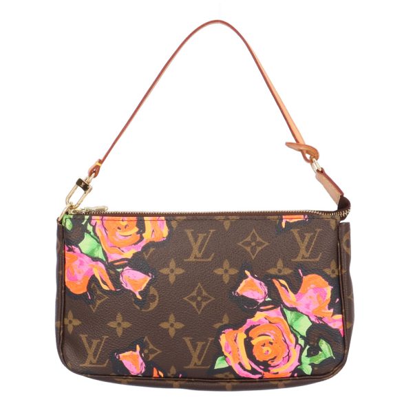 brb10010000012486 1 Louis Vuitton Pochette Accessory Monogram Rose Handbag Monogram Canvas Brown