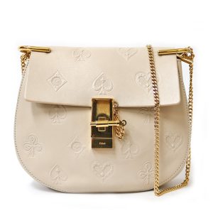 brb24107385 1 Burberry Olympia Pouch Handle Bag Cotton BlackBeige