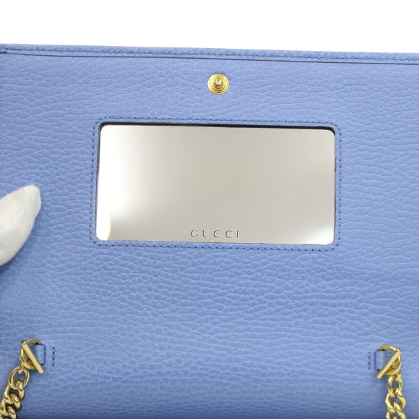 brb29105031 8 GUCCI Marmont leather Shoulder Bag Blue