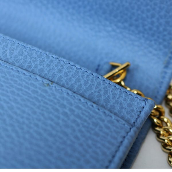 brb29105077 8 GUCCI Marmont Leather Shoulder Bag Blue