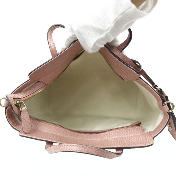 brb29806940 7 GUCCI Leather Shoulder Bag Pink