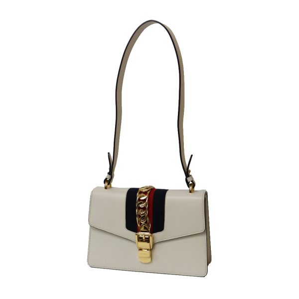 brb36008145 0 GUCCI Sylvie shoulder bag white