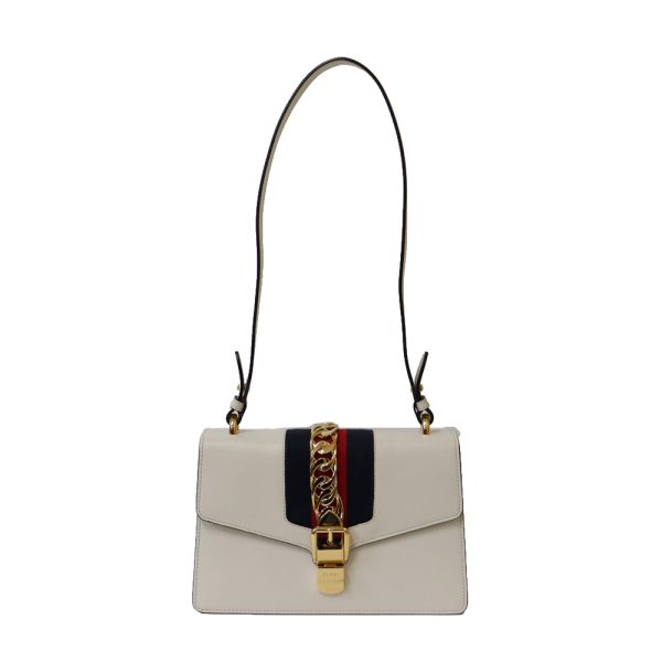 brb36008145 2 GUCCI Sylvie shoulder bag white