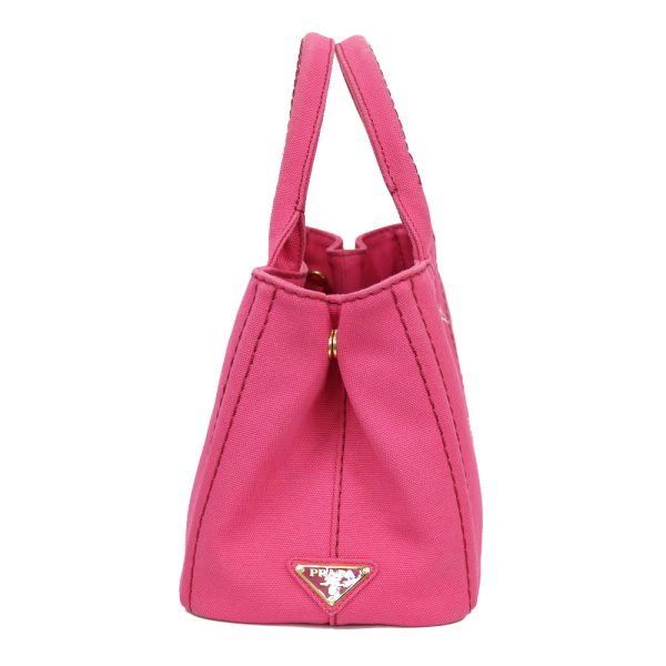 brb36808090 4 PRADA Canapa Tote PM canvas Shoulder Bag Pink