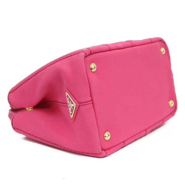 brb36808090 5 PRADA Canapa Tote PM canvas Shoulder Bag Pink