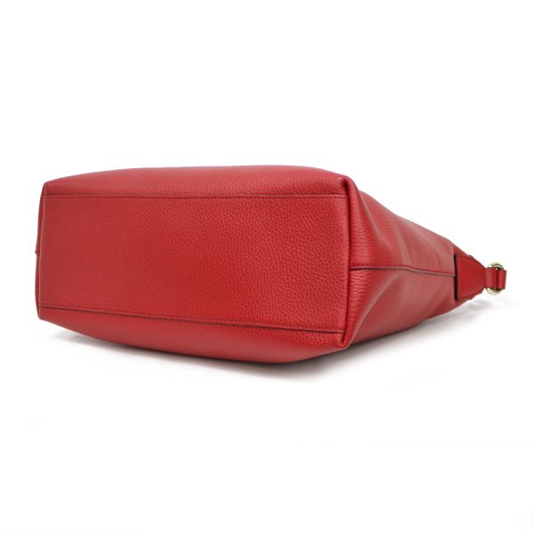 brb36808458 5 GUCCI Leather Shoulder Bag Red