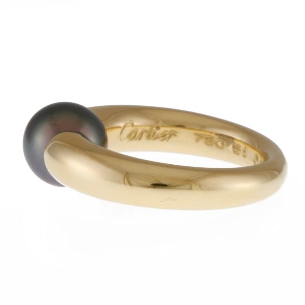 brj09000000023651 4 Cartier Perla Ring Size 95 18K Yellow Gold Pearl