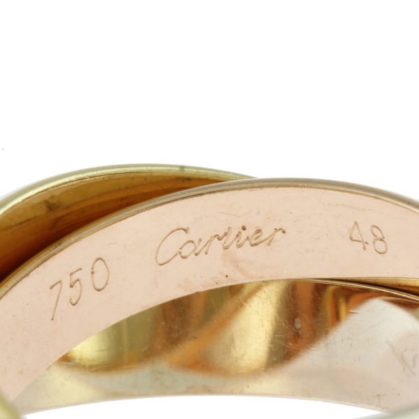 brj09000000037609 7 Cartier Trinity Ring No 8 18K K18 Yellow Gold