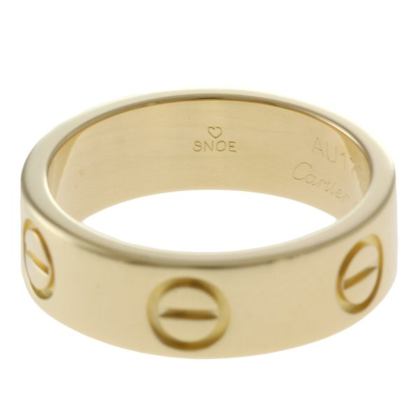 brj09000000039639 6 Cartier Love Ring Size 85 18K K18 Yellow Gold