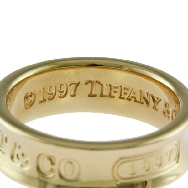 brj09000000045221 7 Tiffany Co 1837 Narrow Ring No 12 18K K18 Yellow Gold