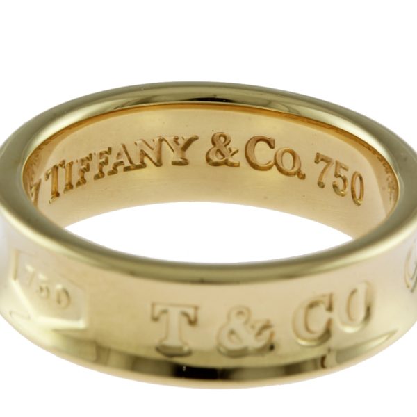 brj09000000045221 8 Tiffany Co 1837 Narrow Ring No 12 18K K18 Yellow Gold