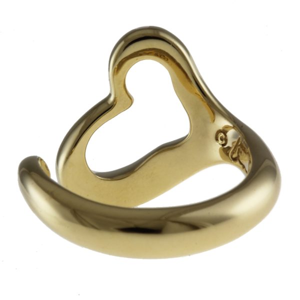 brj09000000045334 5 Tiffany Co Open Heart Ring No 105 18K K18 Yellow Gold