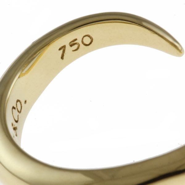 brj09000000045334 8 Tiffany Co Open Heart Ring No 105 18K K18 Yellow Gold