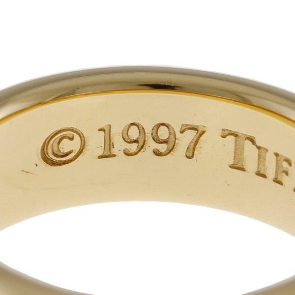 brj09000000048091 7 Tiffany Co 1837 Narrow Ring No 10 18K K18 Yellow Gold