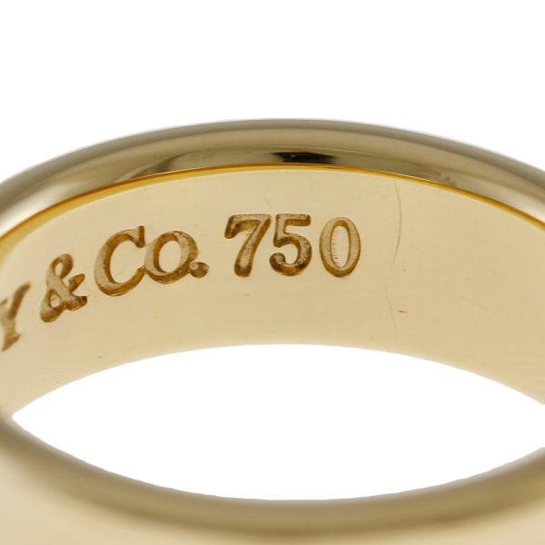 brj09000000048091 9 Tiffany Co 1837 Narrow Ring No 10 18K K18 Yellow Gold