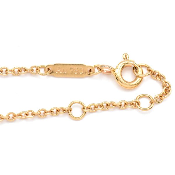 c240400046633 3 Tiffany Co Interlocking Circle Chain Bracelet K18PG Rose Gold