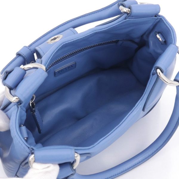 c240600020683 3 Prada Moon Padded Nappa 2 way Shoulder bag Blue