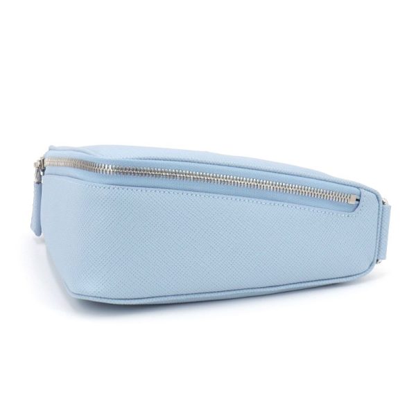 c240600020685 2 Prada Messenger Triangle Body bag Light blue