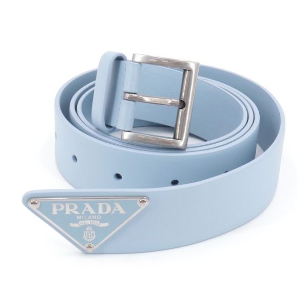 c240600020685 5 Prada Messenger Triangle Body bag Light blue