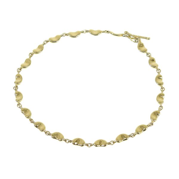 c240600021272 Tiffany Bean Bracelet K18YG New Polished Yellow Gold Jewelry Elsa Peretti