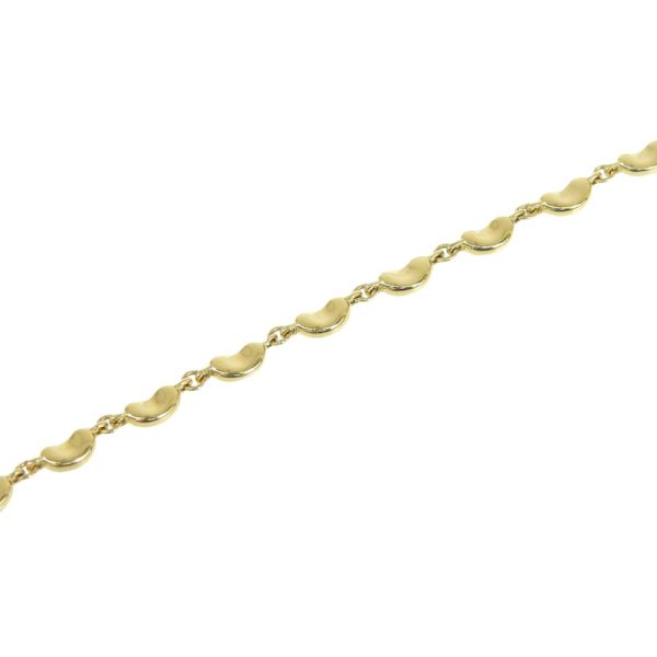 c240600021272 3 Tiffany Bean Bracelet K18YG New Polished Yellow Gold Jewelry Elsa Peretti