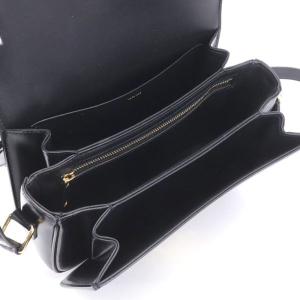 c240600022126 4 Celine Classic Triomphe Shoulder Bag Black