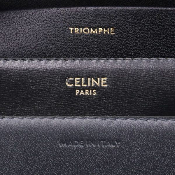 c240600022126 5 Celine Classic Triomphe Shoulder Bag Black