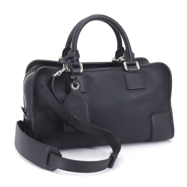 c240600022492 Loewe Amazona Anagram Shoulder Bag Black