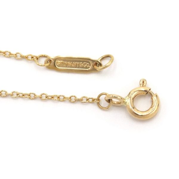 c240601083639 3 Tiffany Co MOM Tag Charm Necklace K18YG Yellow Gold Heart Pendant Jewelry