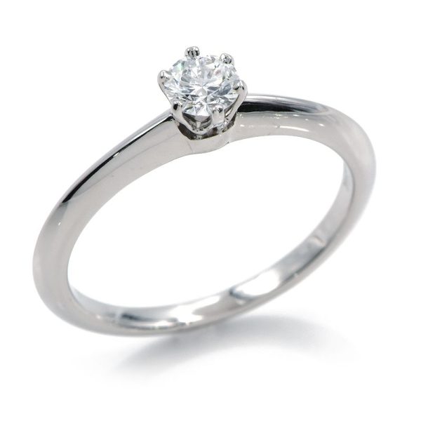 c240601086735 Tiffany Co Solitaire Diamond Ring Size 11 Pt950 Engagement Ring Platinum