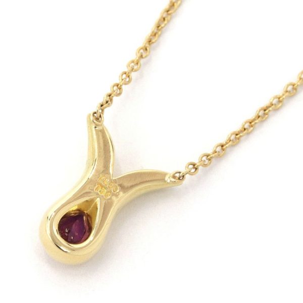 c240601092704 1 Tiffany Co Necklace K18YG Ruby Yellow Gold Pendant Accessory Jewelry