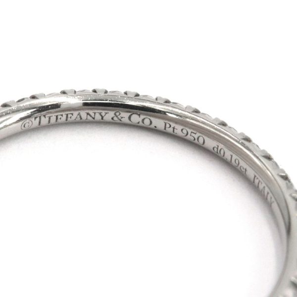 c240601095004 2 Tiffany Metrofull Eternity Ring No 8 New Finished Pt950 Platinum Full Diamond 019ct Diamond Ring