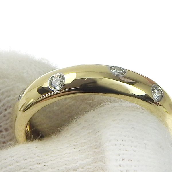 c240601096705 4 Tiffany Co Dots Ring Diamond Size 10 K18YG Pt950 Yellow Gold Platinum