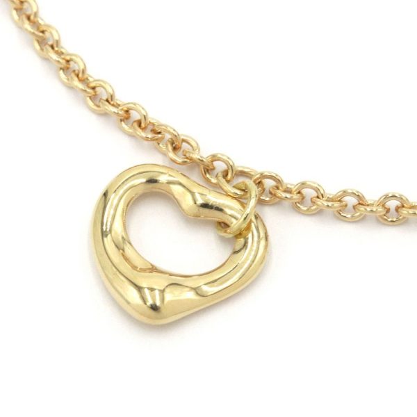 c240601098502 1 Tiffany Co Open Heart Bracelet K18YG Chain Yellow Gold Jewelry