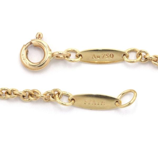 c240601098502 4 Tiffany Co Open Heart Bracelet K18YG Chain Yellow Gold Jewelry