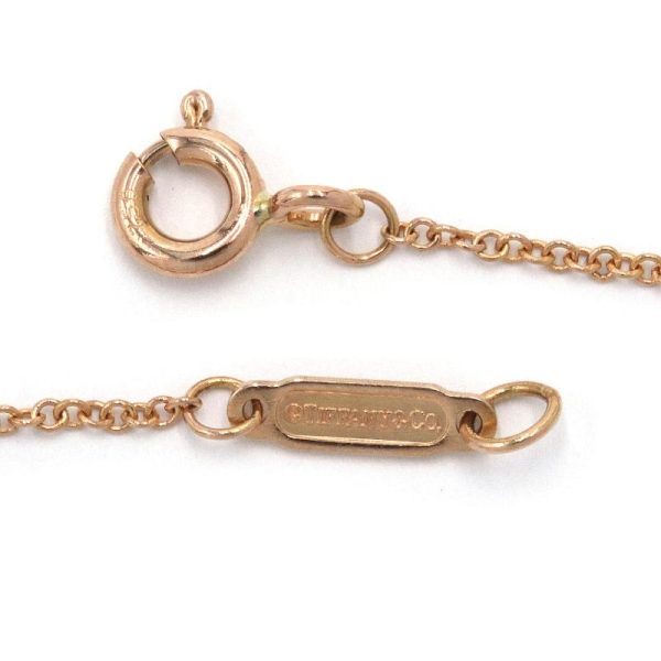 c240601100472 3 Tiffany Enchanted Heart Key Necklace K18PG Diamond New Polished Pink Gold Key 1PD 1 Pendant