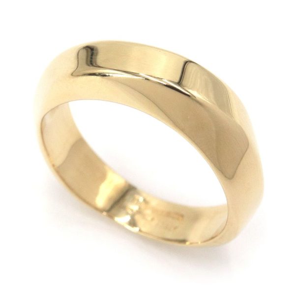 c240601104121 Tiffany Co Twist Ring Size 14 K18YG Yellow Gold 59g Bullion