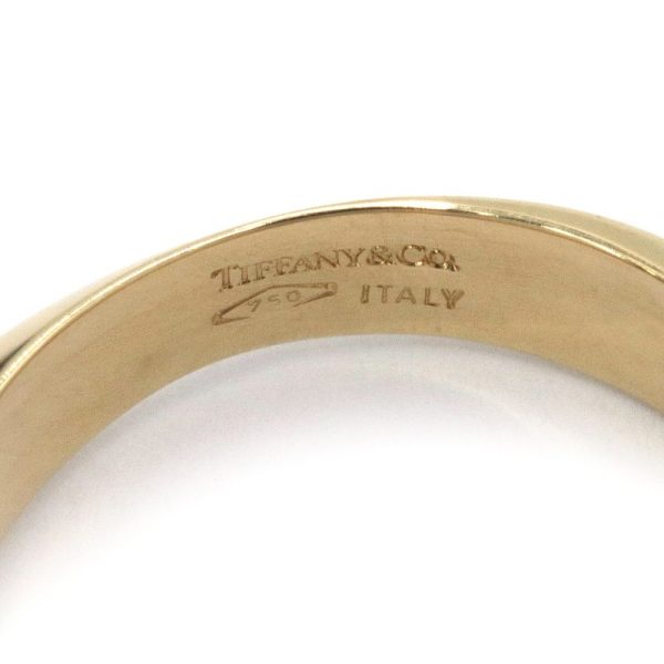 c240601104121 3 Tiffany Co Twist Ring Size 14 K18YG Yellow Gold 59g Bullion