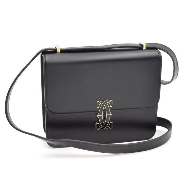 c240601109160 Cartier C de Cartier Double C shoulder bag black