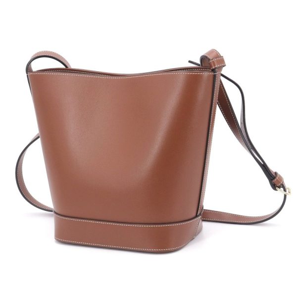 c240601109337 1 Celine Cuir Triomphe Small Bucket shoulder bag Tan