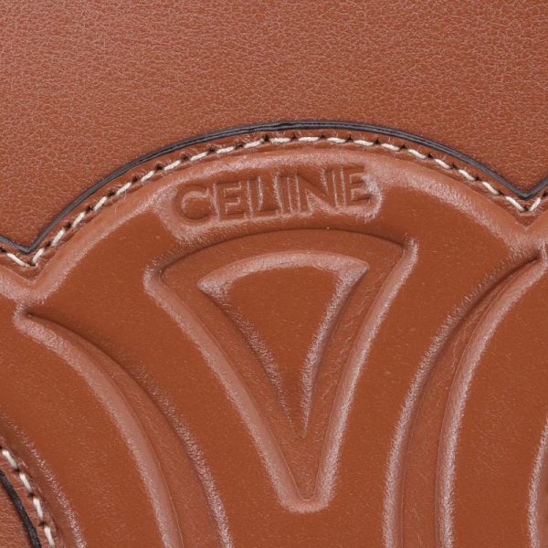 c240601109337 5 Celine Cuir Triomphe Small Bucket shoulder bag Tan