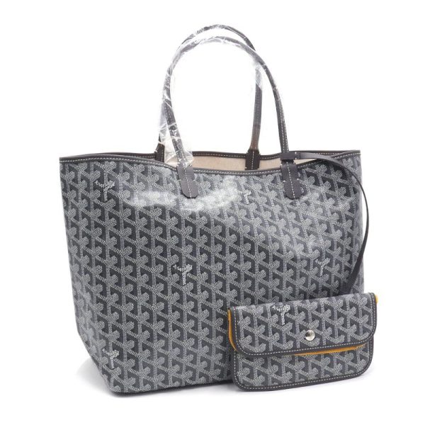 c240601109520 Goyard Saint Louis Goyardine Shoulder Bag with Pouch Grey