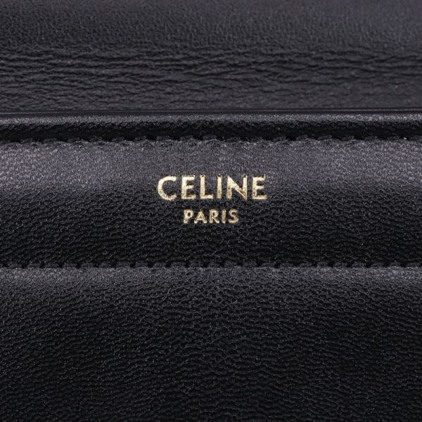 c240601112021 4 Celine Monochrome Chain Shoulder Bag Black