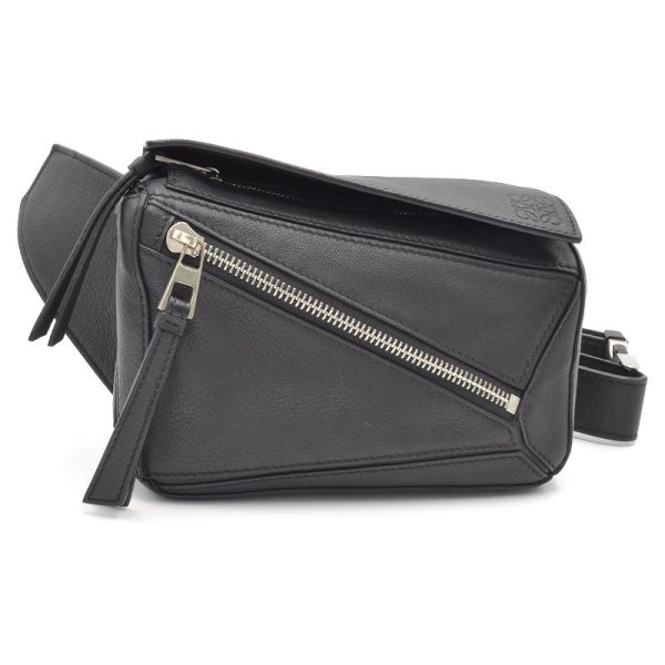 c240601113139 Loewe Puzzle Bum Body Waist Bag Black