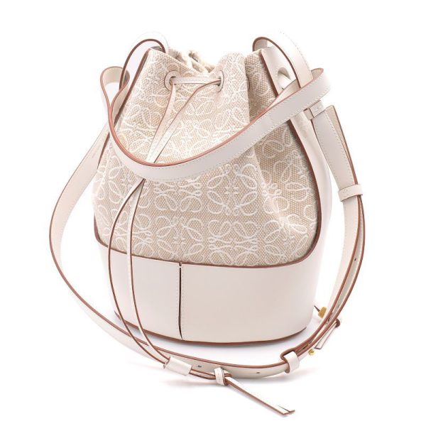 c240601116887 1 Loewe Balloon Anagram Shoulder Bag Ecru Soft White