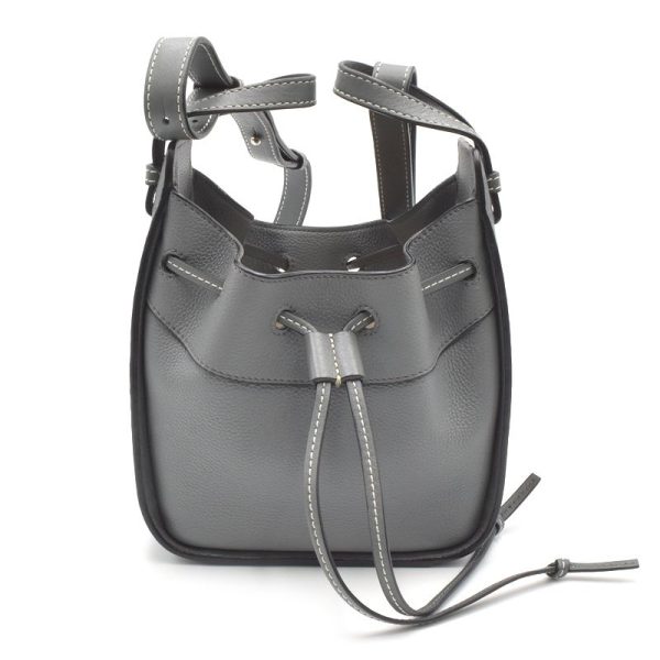 c240601116893 1 Loewe Hammock Drawstring 2way Shoulder Bag Grey