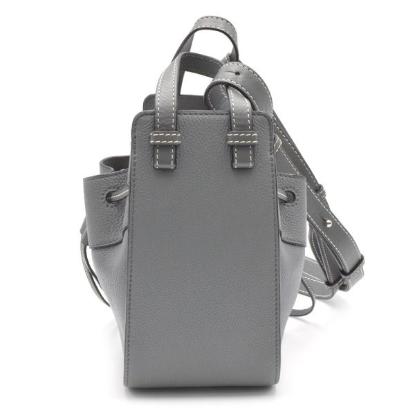 c240601116893 2 Loewe Hammock Drawstring 2way Shoulder Bag Grey