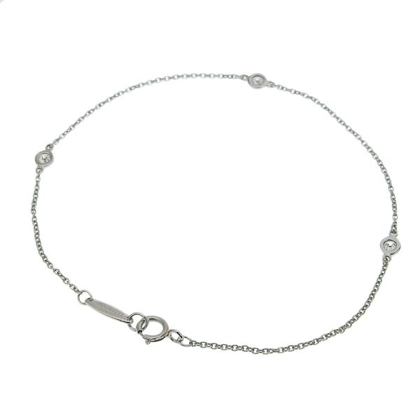 c240900040324 1 Tiffany Co By the Yard Bracelet 3PD Pt950 Diamond Platinum Chain