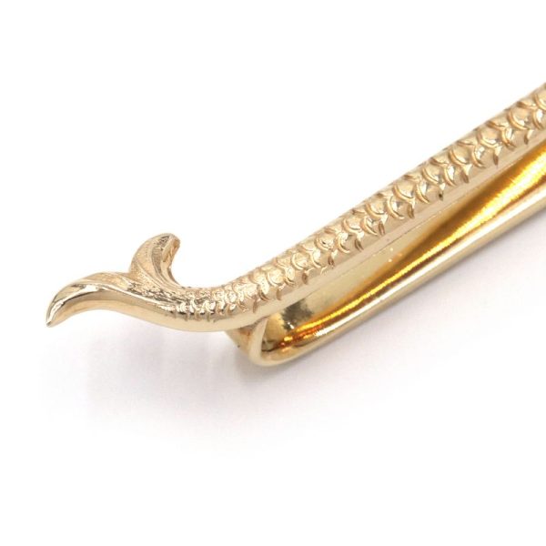 c240900044458 4 Tiffany Co Fish Tie Clip K14YG Yellow Gold Motif Solid Gold Bullion